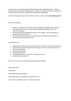 MKS: Sales Manager m/w