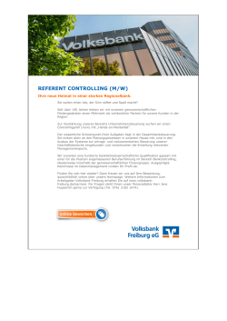 referent controlling (m/w) - VR