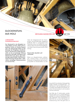 Muff Glockenstuhl - Muff Kirchturmtechnik AG