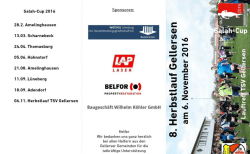 Herbstlauf Ausschreibung 2016