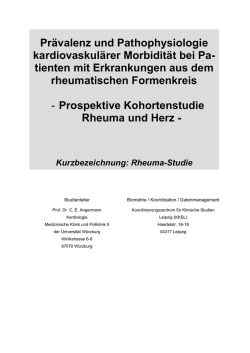 Studienprotokoll - Medizinische Klinik und Poliklinik I
