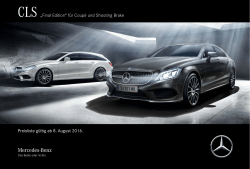 Preisliste CLS - Mercedes Benz