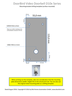 DoorBird Video Doorbell D10x Series