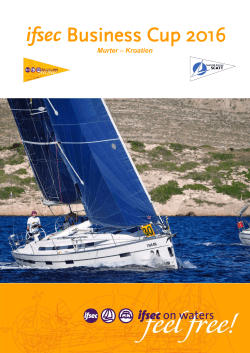 ifsec Business Cup 2016 - ifsec on waters Yachtcharter GmbH