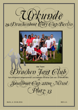 Drachen Jagt Club Drachen Jagt Club rachen Jagt - Berlin City-Cup