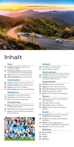 Inhalt - Touristik Aktuell