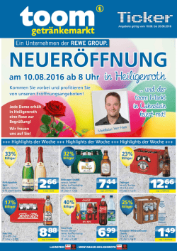 Heiligenroth Neuer&ouml;ffnung