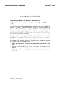 Drucksachen allgemein - Nieders&auml;chsischer Landtag