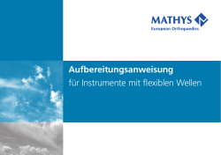 Dokument Aufbereitungsanweisung flexible Wellen