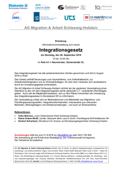 Informationsveranstaltung zum neuen Integrationsgesetz