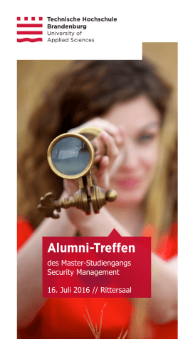 Alumni-Treffen - Technische Hochschule Brandenburg