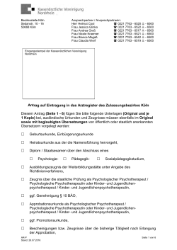 PDF, 80 KB - Kassenärztliche Vereinigung Nordrhein