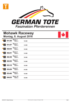 Mohawk Raceway - Trottoforum.de