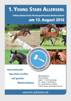 1. YOUNG STARS ALLERSEHL am 13. August 2016