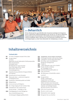Inhaltsverzeichnis - gartenfreunde Berlin