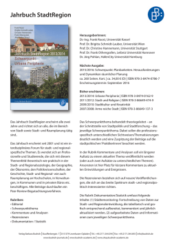 Jahrbuch StadtRegion
