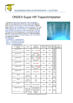 ONDEX Super HR Trapezlichtplatten