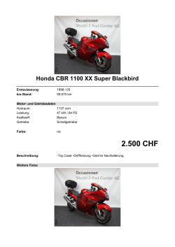 Detailansicht Honda CBR 1100 XX Super Blackbird