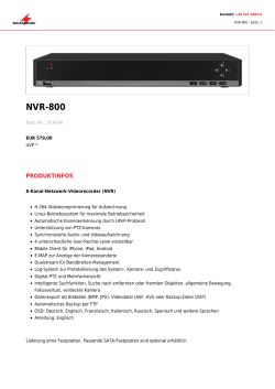 NVR-800 - monacor