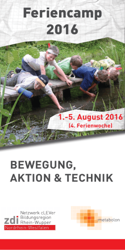 Feriencamp 2016 - Oberbergischer Kreis
