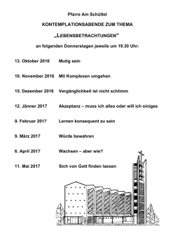 Kontemplationen-Plakat 2016-17