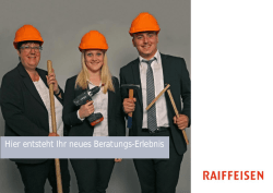Hier entsteht Ihr neues Beratungs-Erlebnis