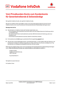 InfoDok 237: Vom Privatkunden-Konto zum