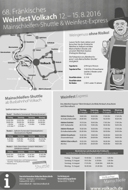 Weinfest-Express-Fahrplan zum