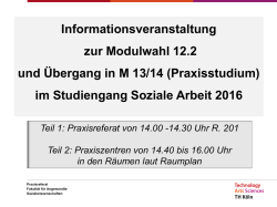 Informationen zum Praxisstudium