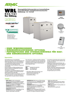 hohe wirkungsgrade &bull; w&auml;rmer&uuml;ckgewinnung optional