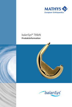 Dokument Produktinfo balanSys TiNbN