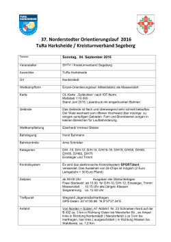 37. Norderstedter Orientierungslauf 2016 TuRa
