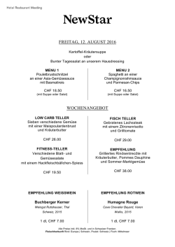 donnerstag, 11. august 2016 wochenangebot