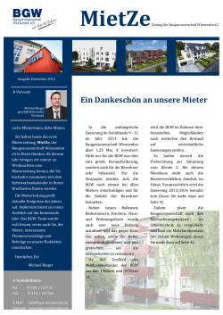 Mieterzeitung 2012