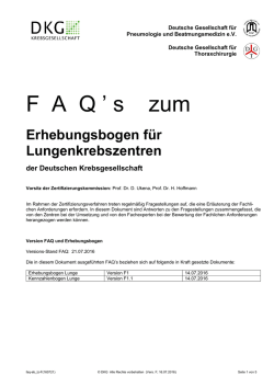 FAQ - OnkoZert