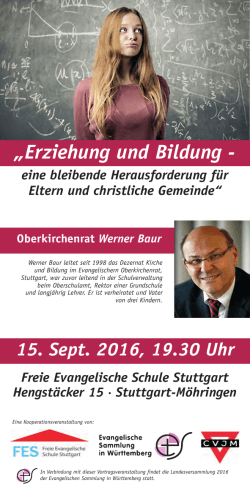 Vortrag Werner Baur