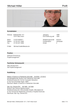 Michael Höller Profil