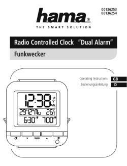 “Dual Alarm” Radio Controlled Clock Funkwecker