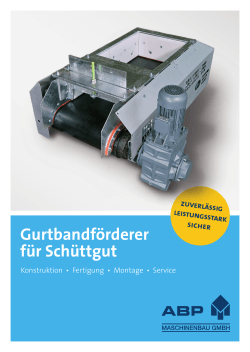 Gurtbandförderer - ABP Maschinenbau GmbH