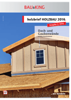 holzbrief HOLZBAU 2016.