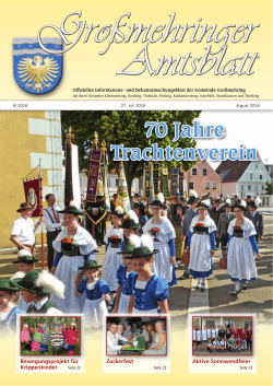 Amtsblatt August 2016 - Gemeinde Großmehring