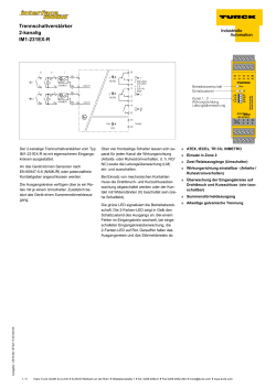Trennschaltverstärker 2-kanalig IM1-231EX-R