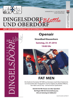 Mitteilungsblatt vom 21.07.2016