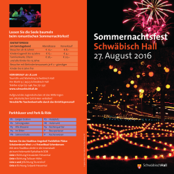 Flyer Sommernachtsfest 2016
