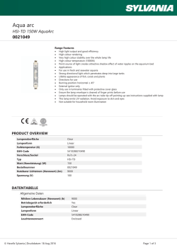 HSI-TD 150W AquaArc