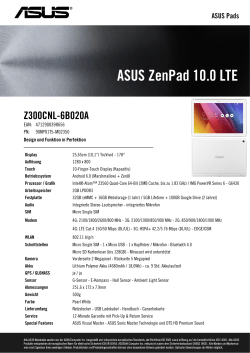 ASUS ZenPad 10.0 - LTE - Z300CNL-6B020A