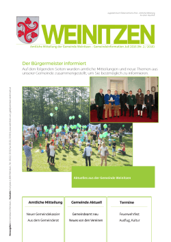 Gemeindezeitung Sommer 2016