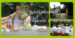 Weiße Tafel Offenbach am 14. August 2016 von 11 bis 16 Uhr im