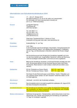 Informationen zum Schulleiterkandidatenkurs