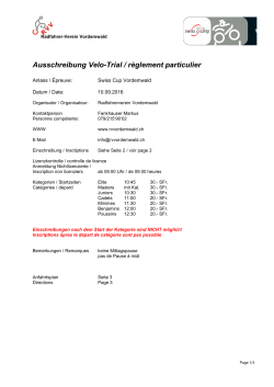 Ausschreibung - swisstrial.ch